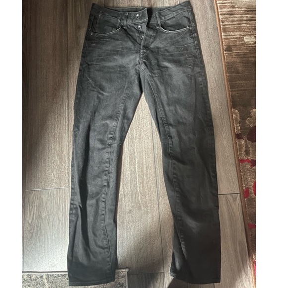 G RAW BLACK JEANS - Picture 1 of 3